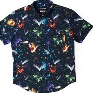 RSVLTS Men's Dark Multicolor Graphic Shirts